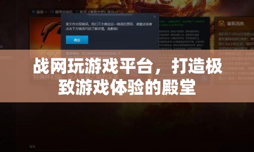戰(zhàn)網(wǎng)，打造極致游戲體驗(yàn)的殿堂