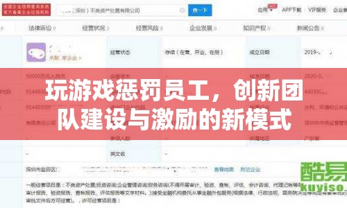 游戲懲罰，創(chuàng)新團(tuán)隊(duì)建設(shè)與激勵(lì)的新模式