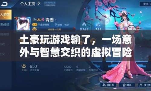 土豪游戲輸光家底，一場(chǎng)智慧與冒險(xiǎn)的虛擬之旅
