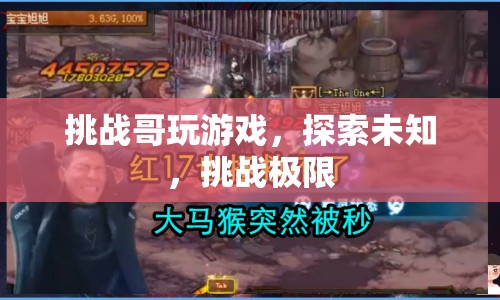 挑戰(zhàn)哥，探索未知，挑戰(zhàn)游戲極限