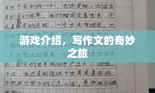 寫(xiě)作文的奇妙之旅，探索游戲世界的文字魅力