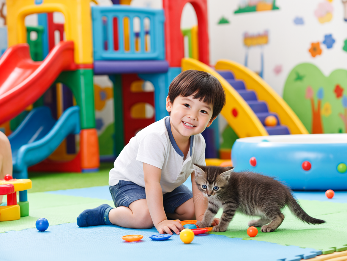 幼兒小貓啟蒙樂園，趣味橫生的游戲時光