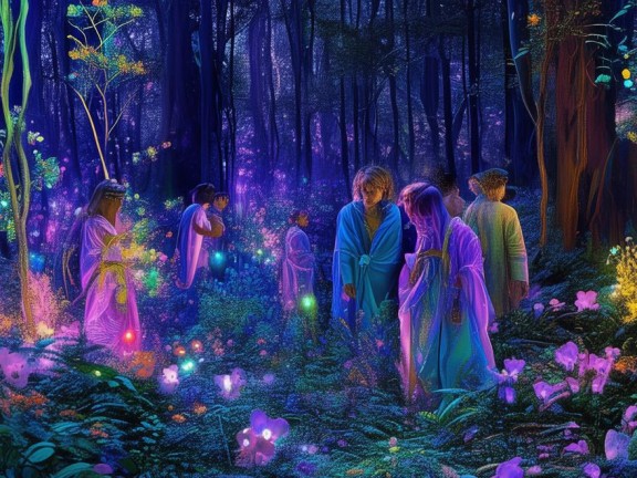 和平探索的奇幻之旅，我的世界的暮色森林
