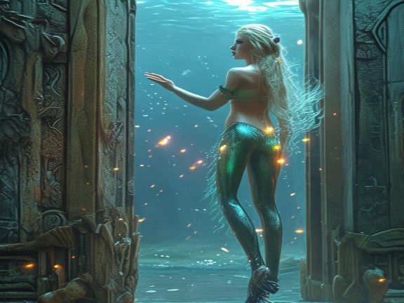 探索神秘之門，人魚姬的傳奇之旅