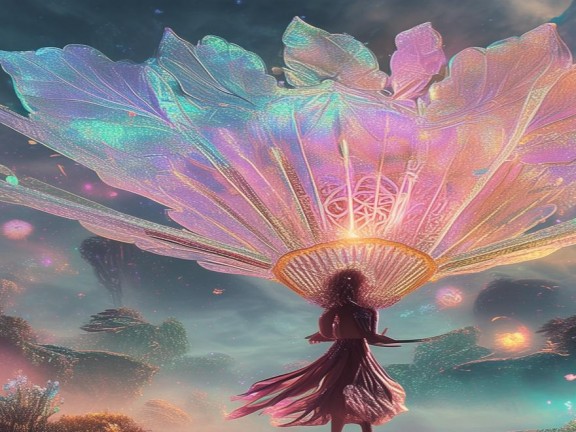 探索奇幻世界，顯仙仙的扇子之旅