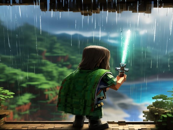 我的世界，雨窗下的冒險之旅