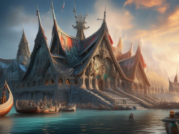 探索古老北歐的奇幻之旅，我的維京風(fēng)建筑