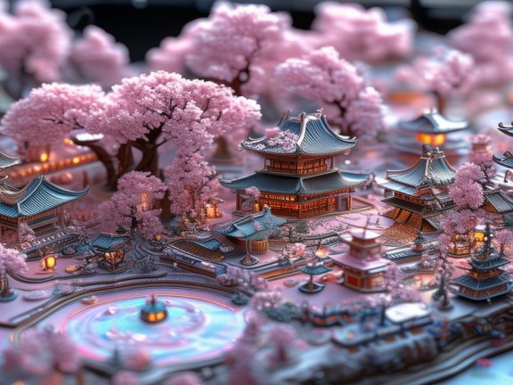 探索夢(mèng)幻世界，日式櫻花建筑地圖代碼分享