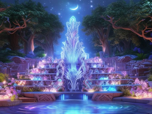 打造夢幻水景，我的世界里如何建造噴泉