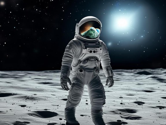 我的月球之旅，探索宇宙奧秘的啟程