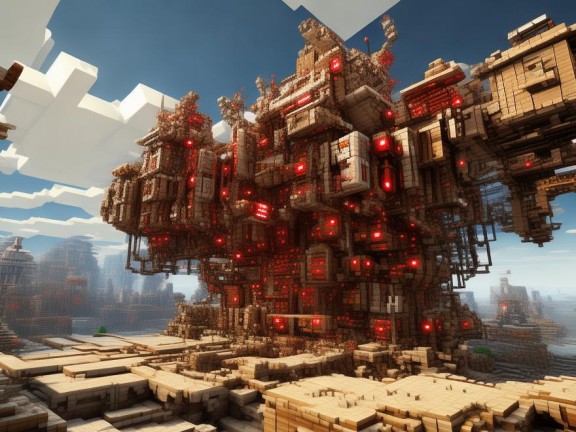 我的世界，探索復(fù)雜刷石機，建筑奇跡的無限可能