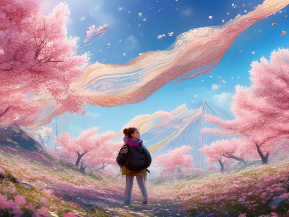 探索櫻花旗幟的浪漫之旅，我的奇妙世界