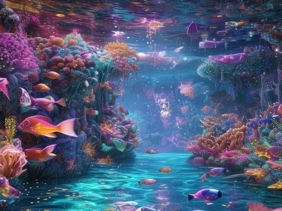 打造夢幻魚池的奇妙之旅，我的世界之旅