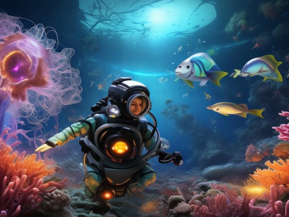 探索神秘海洋，我的海底奇幻之旅