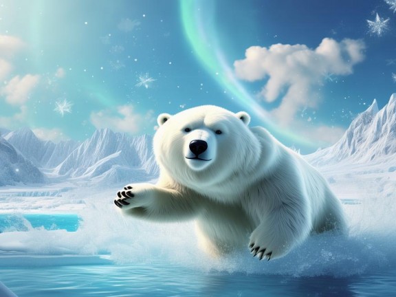 探索冰雪世界的奇妙冒險，大白我的世界冰