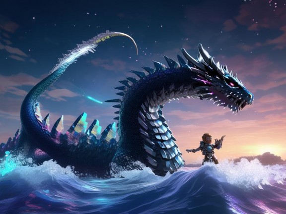 我的世界，馴服末影龍的大海解說