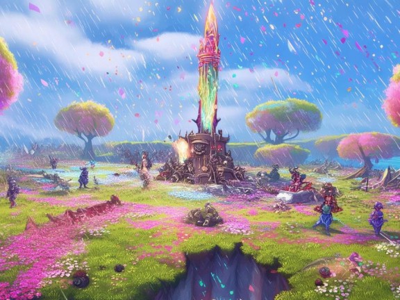 我的世界花雨庭空島戰(zhàn)爭，策略合作，終極挑戰(zhàn)！