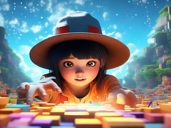 小陳姐姐探索我的世界方塊世界，解鎖無限可能