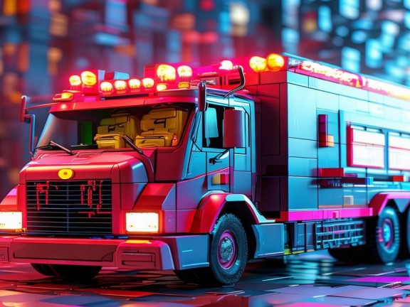 方塊世界守護(hù)者，打造專屬消防車