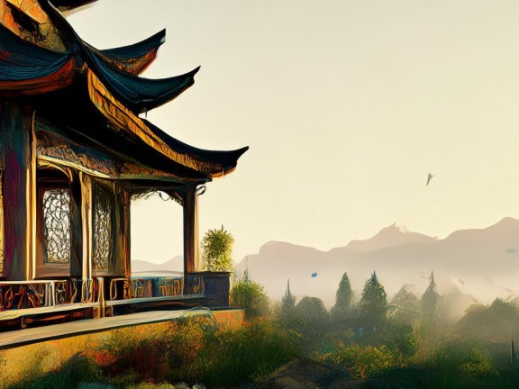 古風(fēng)亭閣的夢幻之旅，探索我的世界中的古風(fēng)建筑之美