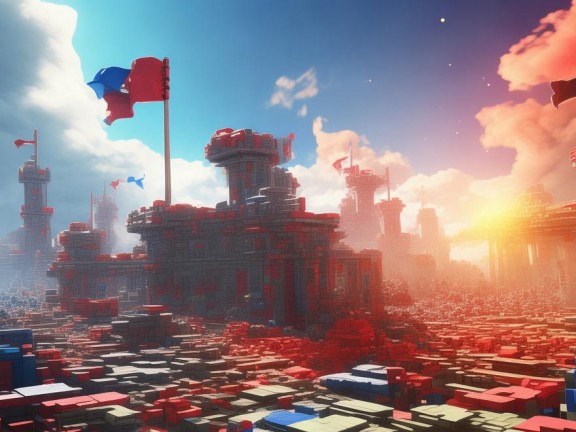 我的世界紅藍大戰(zhàn)地圖，虛擬世界的史詩對決