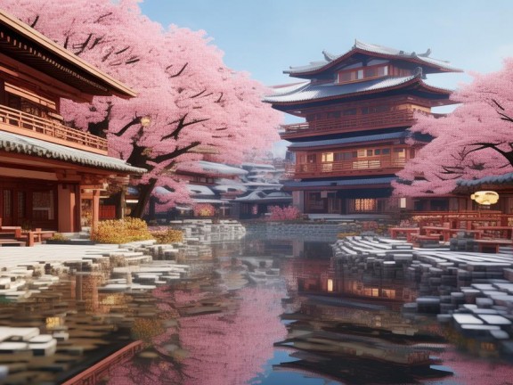 探索虛擬世界的和風(fēng)之美，我的世界和風(fēng)模型材質(zhì)