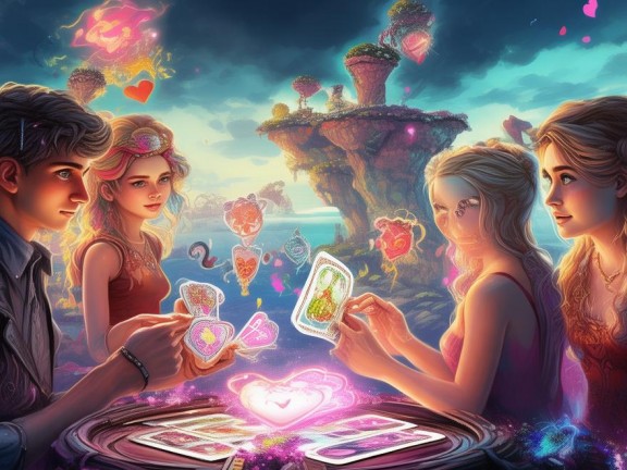 愛的魔法對決，情侶組隊(duì)卡片游戲