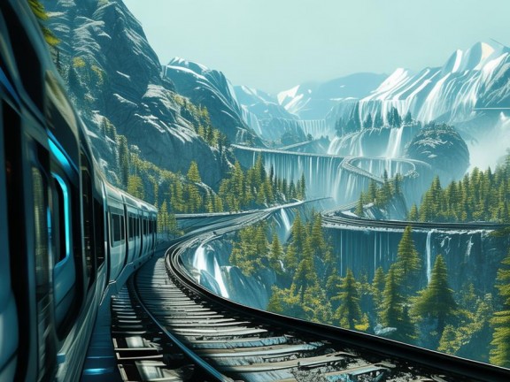 探索未知鐵路之旅，虛擬真實火車游戲視頻