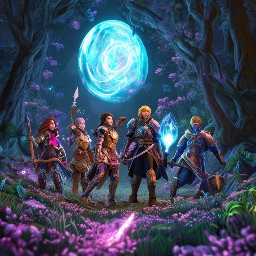 五人組隊探索未知世界的奇幻冒險 RPG游戲
