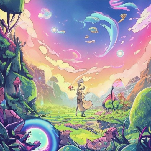 心靈的寧靜之旅，應對壓力，探索插畫中的游戲世界