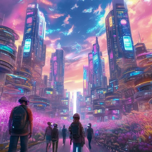 探索未來城市的無限可能，虛擬游戲都市易成空的奇幻之旅