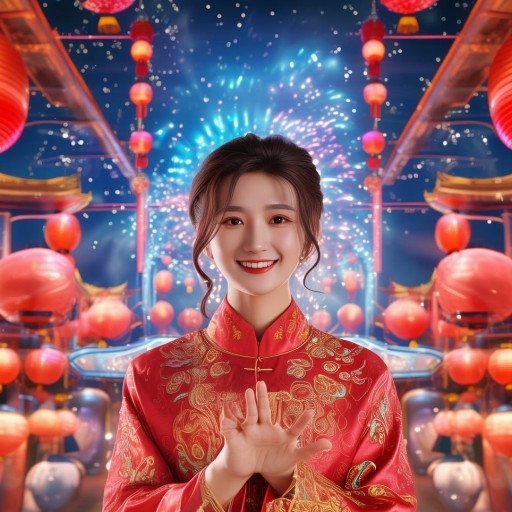 虛擬偶像真人拜年，跨越次元的溫馨互動