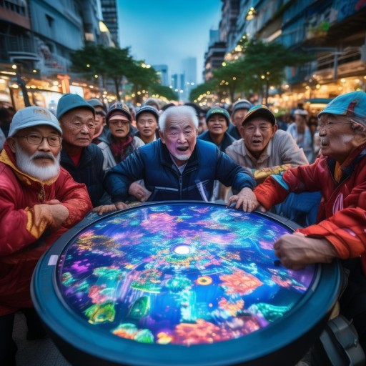 大爺組團(tuán)打游戲成潮流