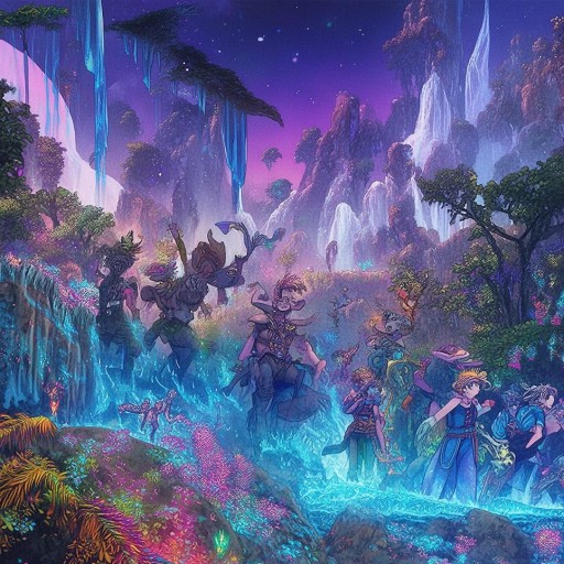 沈青竹組隊探索奇幻之旅