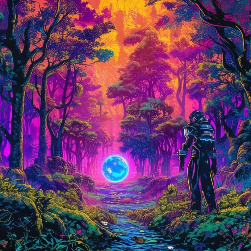探索插畫素材圖片中的奇幻世界，虛擬游戲的魅力