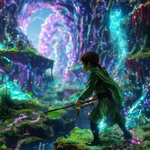 探索未知世界的奇幻之旅，精靈虛擬游戲小說