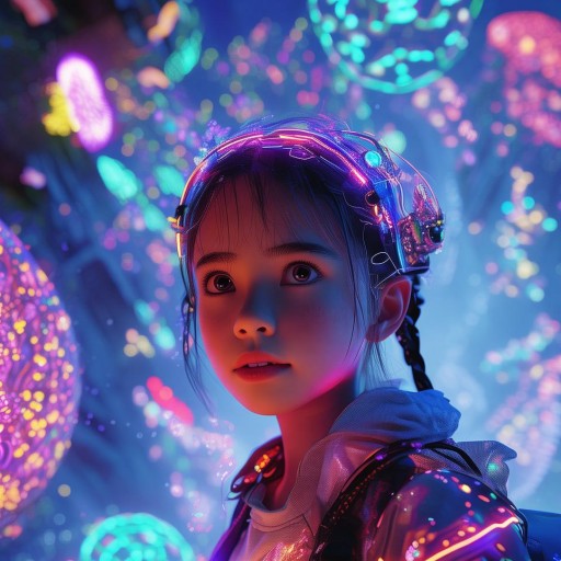 小蘭探索虛擬游戲，數(shù)字世界的無限可能