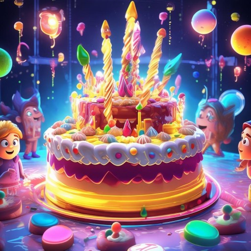 個性化虛擬生日蛋糕游戲，共享甜蜜慶典時光
