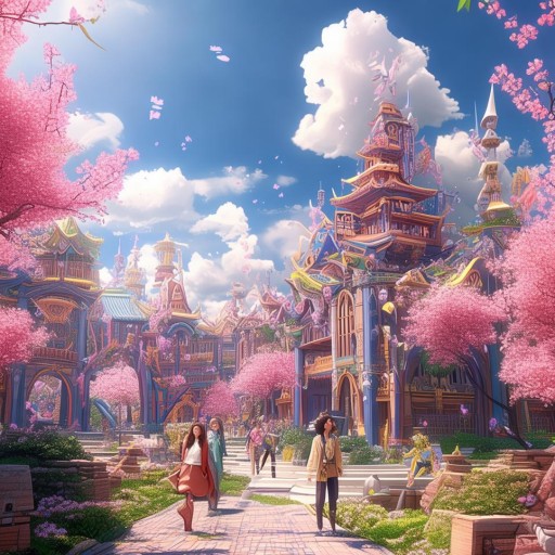 探索夢幻校園之旅，櫻花校園虛擬模式游戲