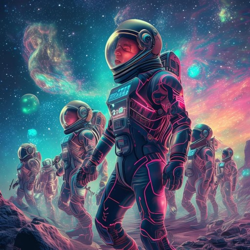 星際探險，太空服組隊游戲的奇幻之旅