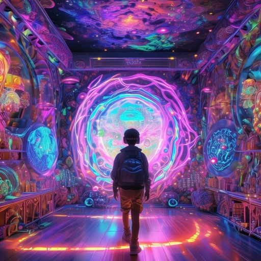 探索夢(mèng)幻空間，游戲虛擬小房圖片大全