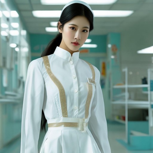 柳巖護(hù)士服造型驚艷，你敢挑戰(zhàn)這樣的職業(yè)裝嗎？