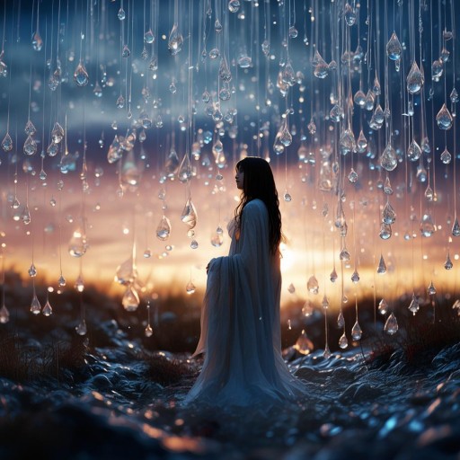 淚珠成雨，你是否也在尋找內(nèi)心的那片寧靜？